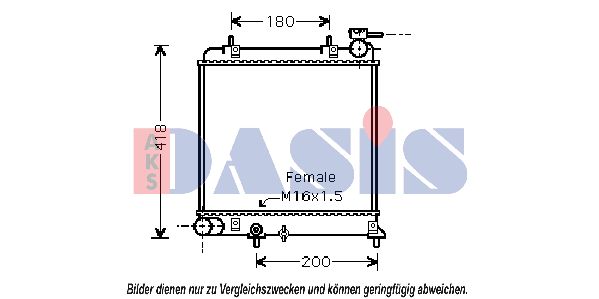 AKS DASIS Radiators, Motora dzesēšanas sistēma 510042N